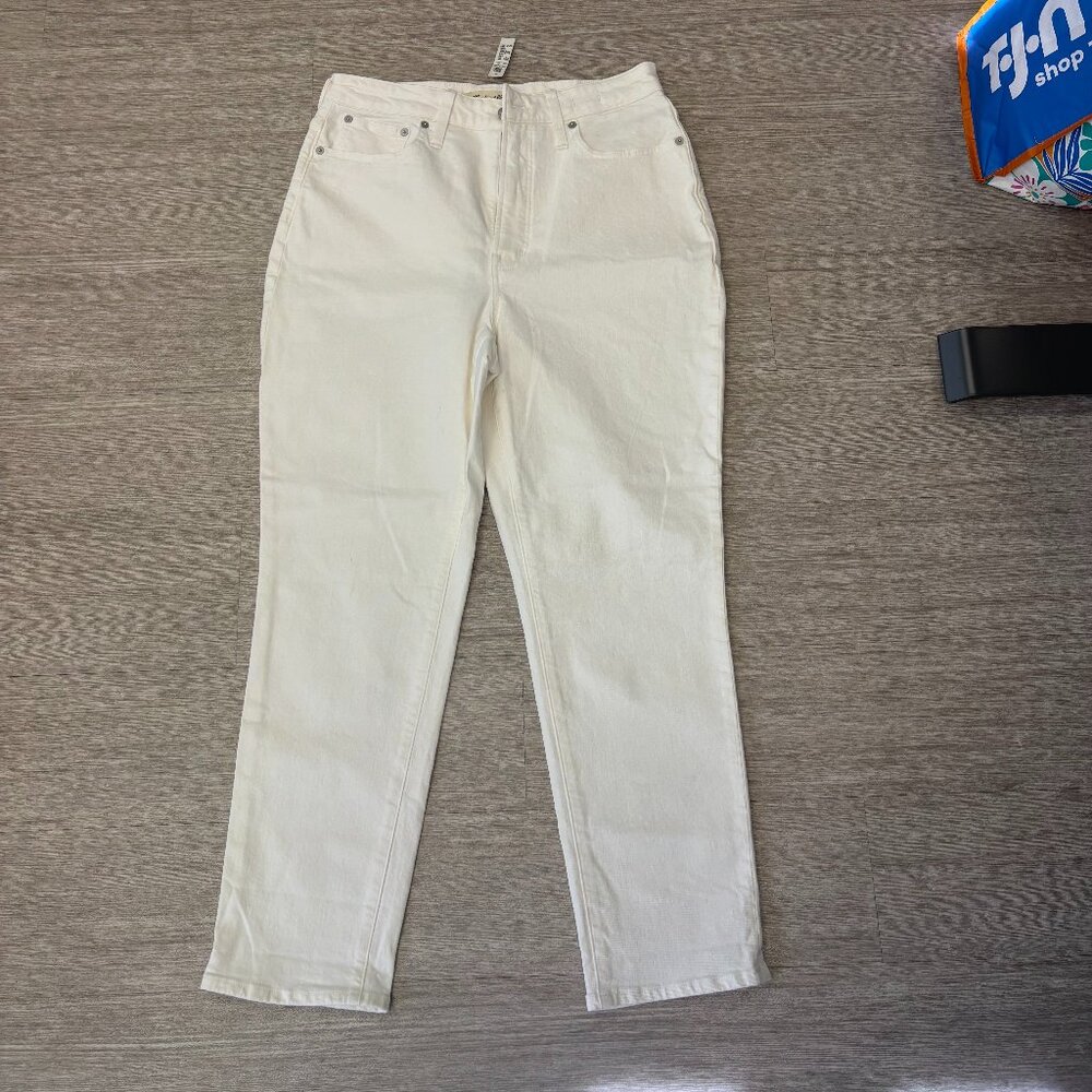 MADEWELL WHITE JEANS- NEW WITH TAGS